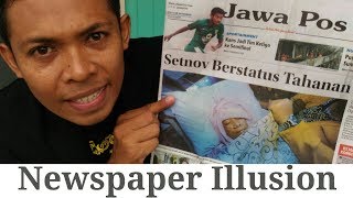 Torn And Restored Newspaper