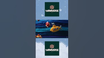 Cute Yellow Yarn Submarine Explores the Deep! 🌊🧶 | Stop Motion