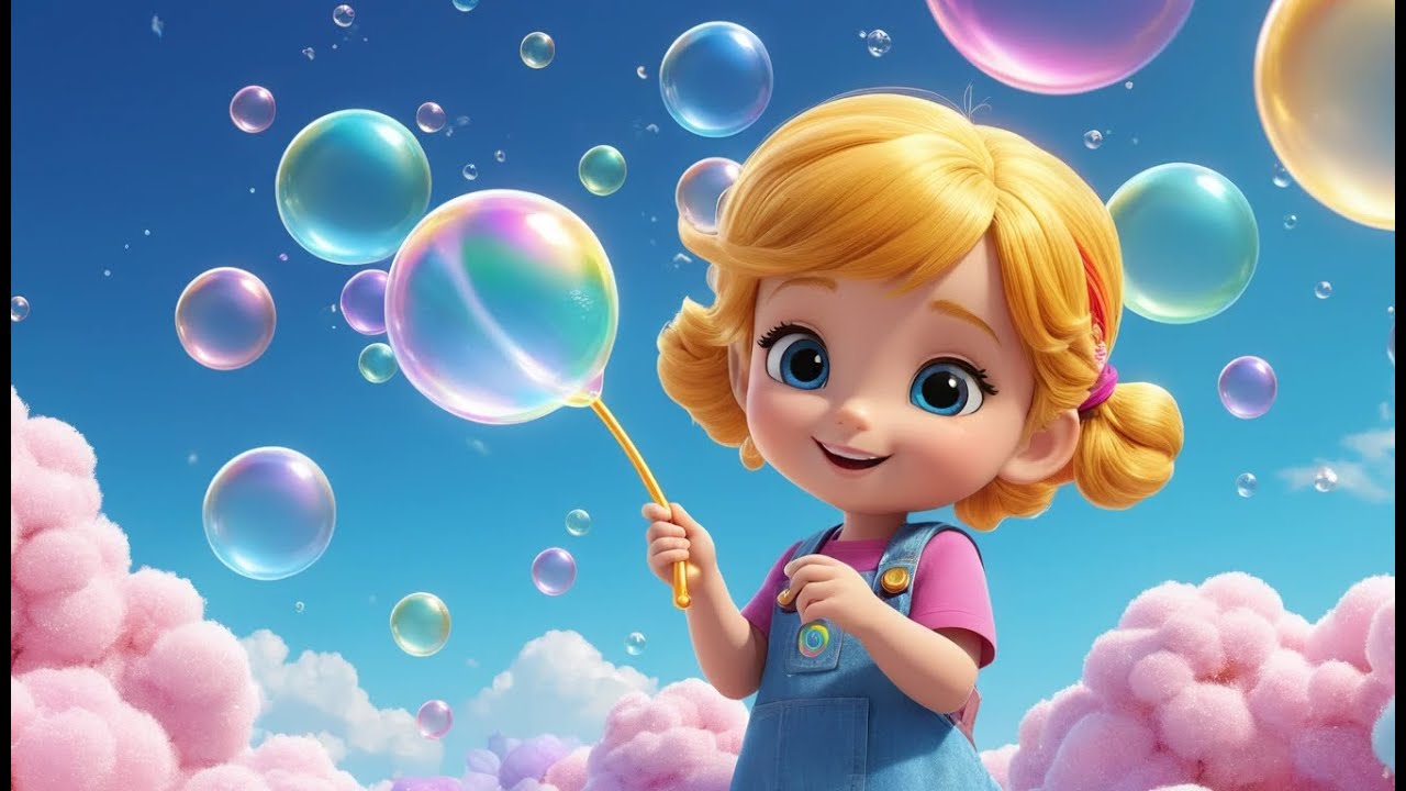 Bubble Monster Stomps Around! | Fun & Bubbly Song for Kids | Sing-Along Nursery Rhyme