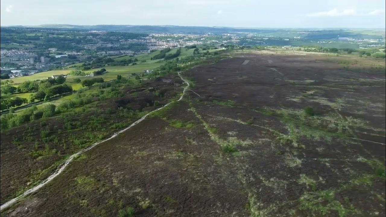 A birds eye view of Norland Moor, Sowerby Bridge YouTube