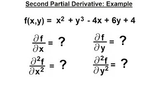 Calculus 3: Partial Derivative (10 of 30) Find the 2nd Partial Derivative