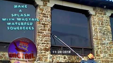 splash window cleaning waterfed wagtail precision glide at the club