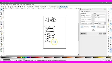 Vertical Text type in Inkscape Brother ScanNCut Jen Blausey