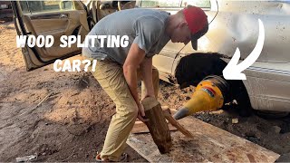 I split firewood with my MERCEDES!!