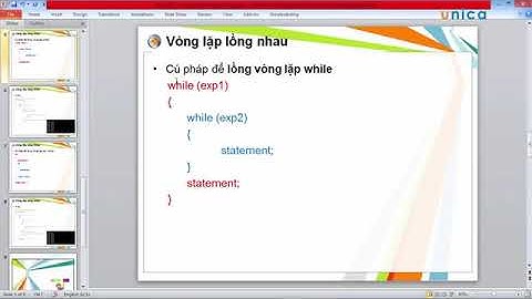 Bài 27   Vòng lặp lồng nhau [Online Learning]