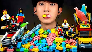 (SUB) ASMR MUKBANG LEGO CANDY CRUNCHY EATING SOUNDS