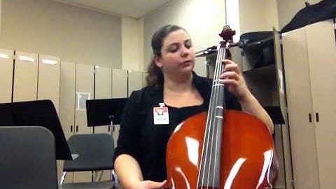6th 7th and 8th grade CELLO D major scale (one octave)