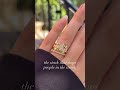 A CRAZY Wedding Stack #ring #goldaccessories #diamond #goldfashion #jewelry #gold