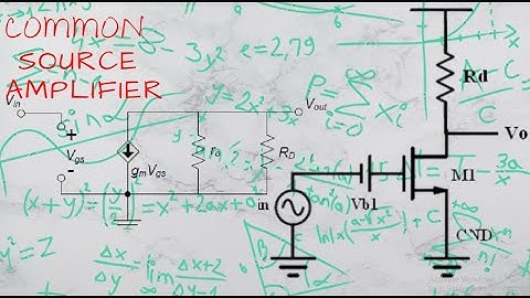 common source amplifier with resistive load
