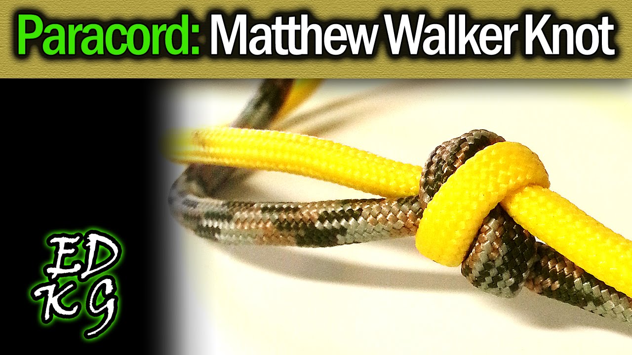 How To Tie A 2 Strand Matthew Walker Knot With Paracord 