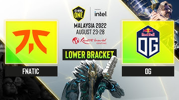Dota2 - Fnatic vs OG - Game 3 - ESL One - Malaysia 2022 - Lower Bracket