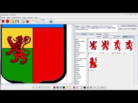 Héraldique, le logiciel pour dessiner des blasons