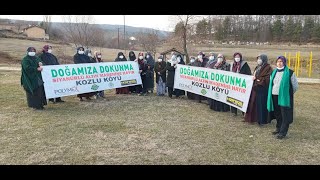 Çerkes anneleri nineleri yaylalarında maden açılmasını istemiyor!