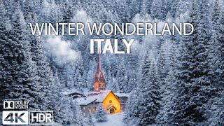 COZY WINTER IN ITALY 4K ❄️ Most Beautiful Winter Wonderland \u0026 Inspiring Music