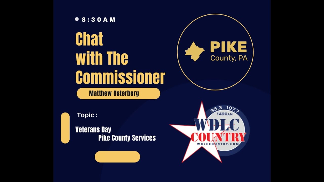 Pike County Commissioner, Matt Osterberg visits with Michelle to honor our Veterans