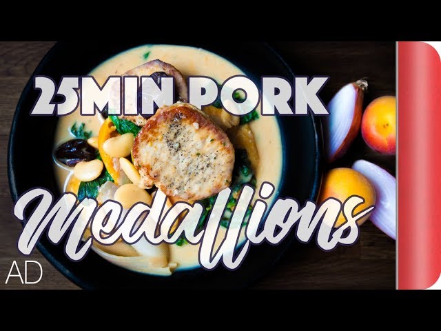 Effortless Midweek Pork Medallions & Apricot Cassoulet Recipe | Sorted Food