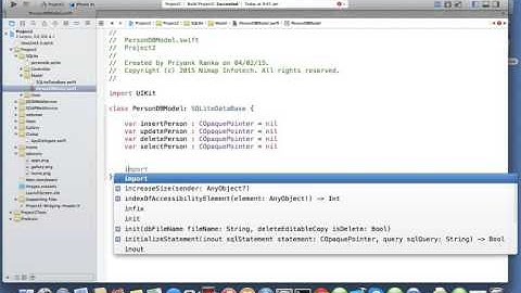 iOS Swift sqlite creating sqlite statement | Nimap Infotech - Tutorial 86
