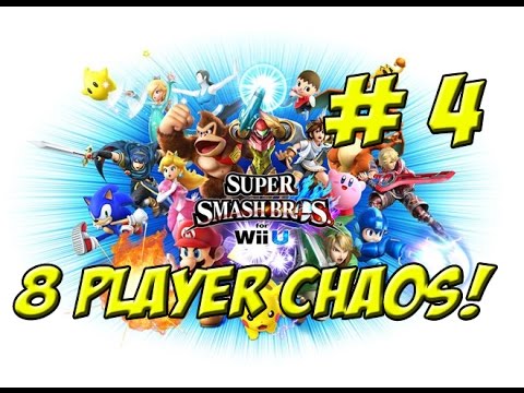 8 Player Chaos! Super Smash Bros. for Wii U Part 4 - YoVideogames - YouTube