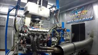 BEAU TEEL'S 565 BIG BLOCK CHEVY BUILT BY SUNSET PERFORMANCE ENGINES ON THE ENGINE DYNO