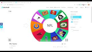NFL Teams Spin The Wheel