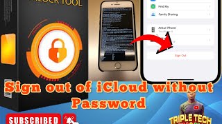 Sign Out of iCloud without password. Using unlock tool hidden iCloud. Works on iPhone 6 to iPhone x