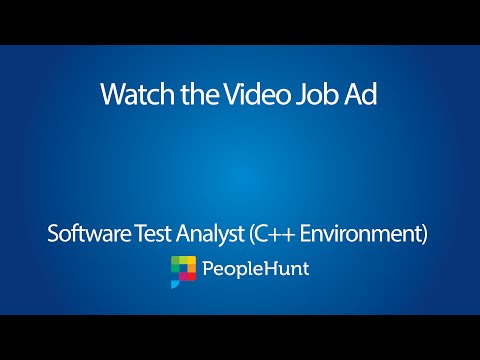 Software Test Analyst (C++  Python)