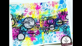Tambarambaa creates an Art Journal Page using Art by Marlene goodies Tambarambaa creates an Art Journal Page using Art by Marlene goodies