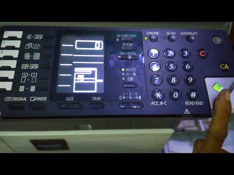How To Test Print Sharp AR Series Copier...