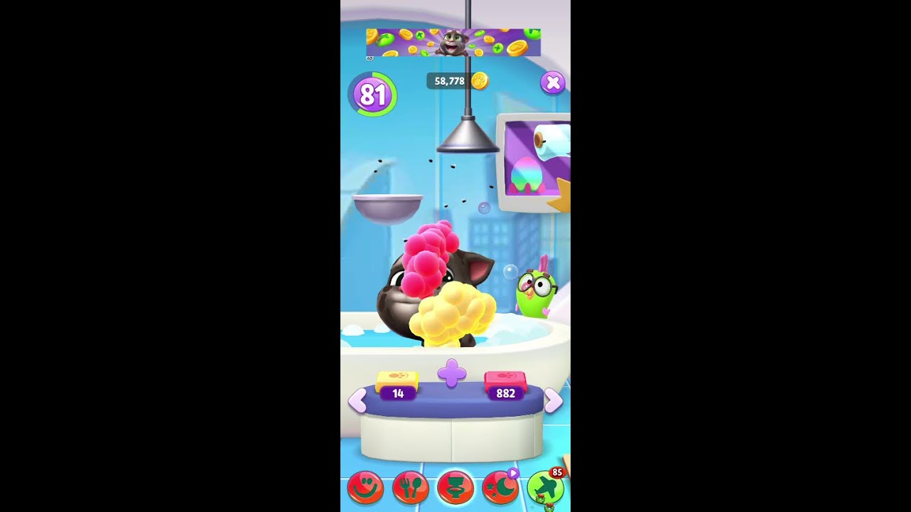 Talking tom live fun entertainment #shorts #live #trending #viraltom #funnycat #satisfying