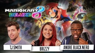 Mario Kart 8 Deluxe has landed! Andre Meadows, BrizzyVoices, and TJ Smith take it for a spin!
