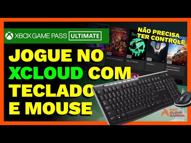 Microsoft testa suporte a teclado e mouse no Xbox Cloud Gaming