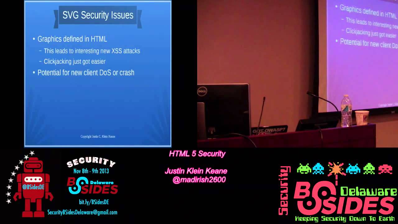 BSidesDE 2013 1 2 html 5 security justin klein keane @madirish2600