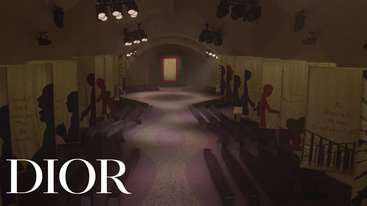 The spectacular set of the Dior Spring-Summer 2020 show