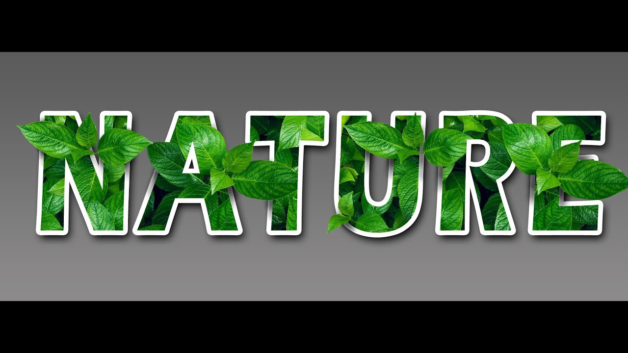 Nature text Effect | photoshop text effect | photoshop masking techniques | FX Monitor