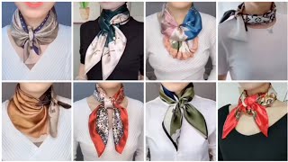 : How to Tia A Scarf Around Your Neck. Different and Beautiful Styles to Wear a Scarf for Women.