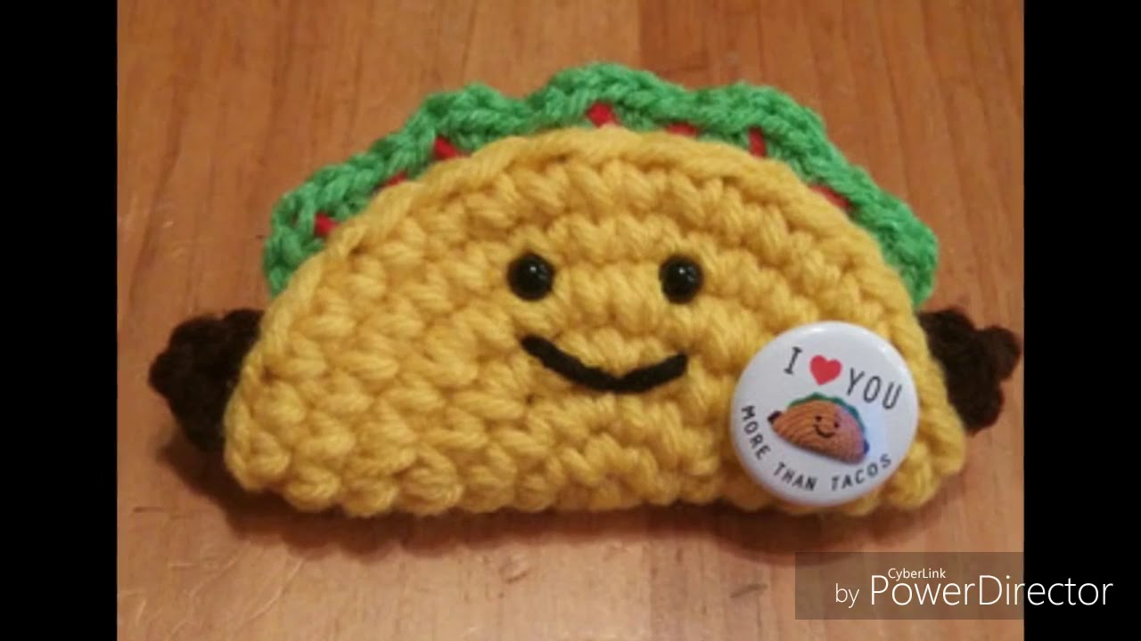 Taco amigurumi tejido a crochet amigurumi taco YouTube