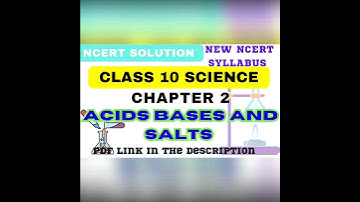 Class 10 SCIENCE Chemistry ch 2 Acids Bases and Salts New NCERT Solution|Intext questions| #shorts