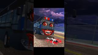 Haunted Police Bus Challenges Franklin 😭💥 | Haunted Police Train Vs Haunted Police Bus | #shorts#