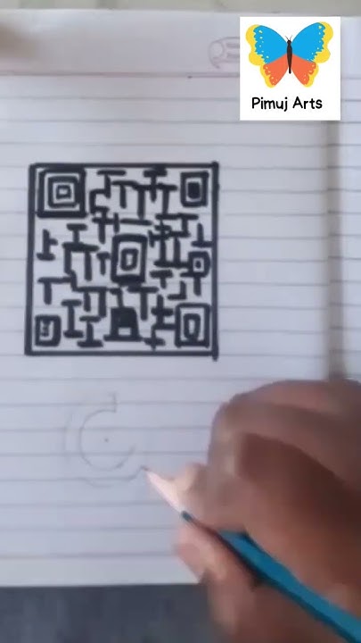 How to draw a QR Code/Google pay #shorts #pimujarts - YouTube