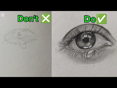 Don't & Do || How to draw tearing eyes 👀 || - YouTube