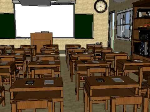 my classroom on google sketchup - YouTube