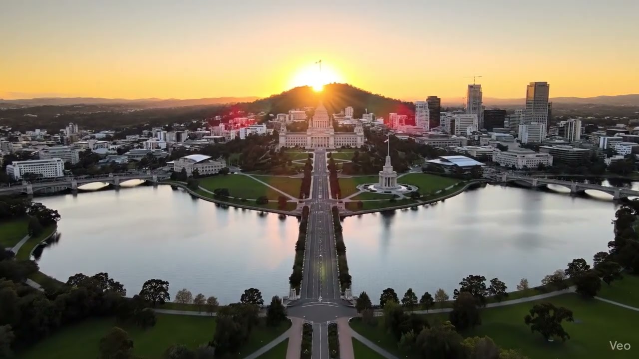 Drone View of Canberra