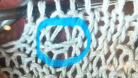 Fix A Knitting Error By Using The  Ladder Down Technique