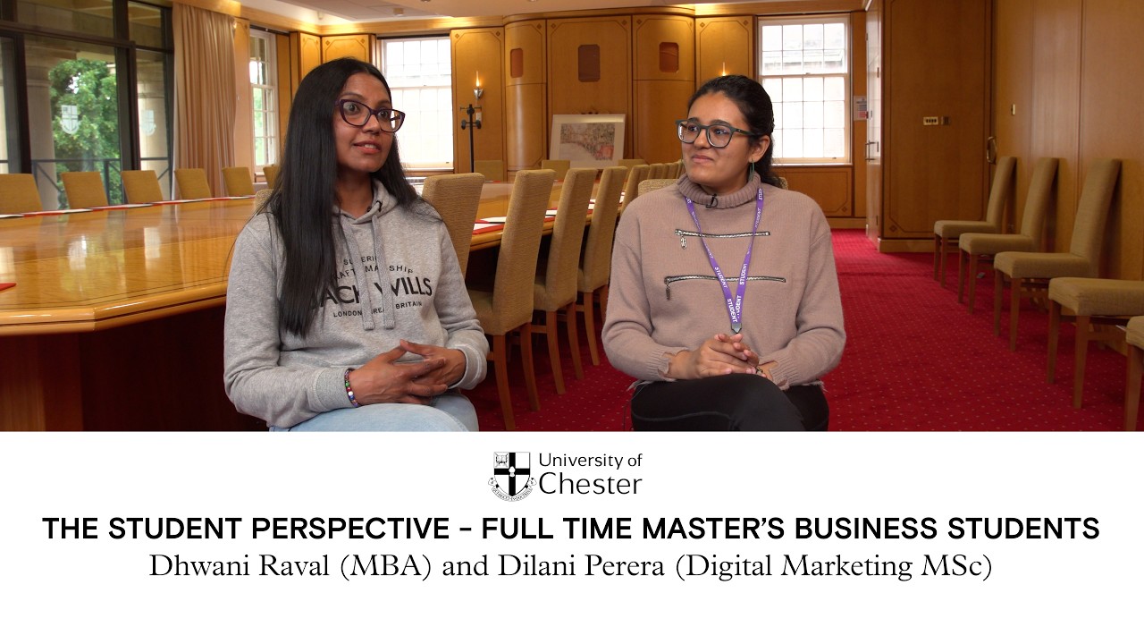 A social media still fromUniversity of Chester on YouTube