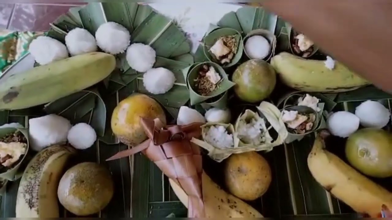 Nanding Banten Otonan Tumpeng Pitu Untuk di Piasan, Kaaturing ring Sanghyang Aji Saraswati