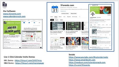 Nov 24 NFL Game- Short Video on Bulk Calendar Invite Sending on AWS