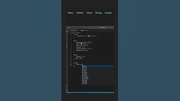 Animated Navbar | HTML & CSS | #shorts