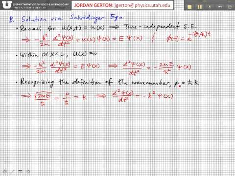 PHYS3740 Lecture24-2 Infinite Square Well