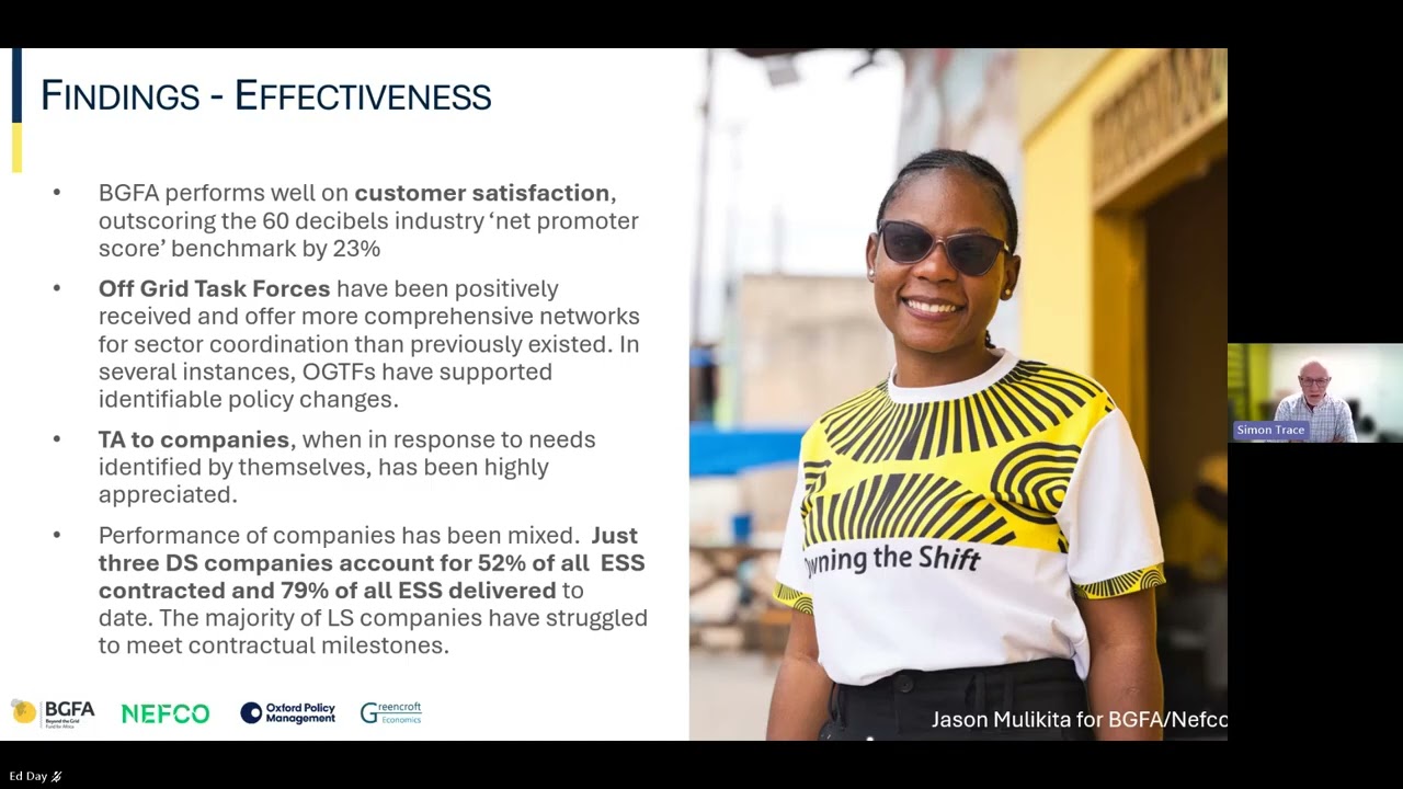 Maximizing Results-Based Financing Results: lessons from the Beyond the Grid Fund for Africa (BGFA)