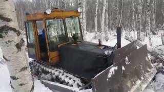 картинка: дт 75 едим на деляну.